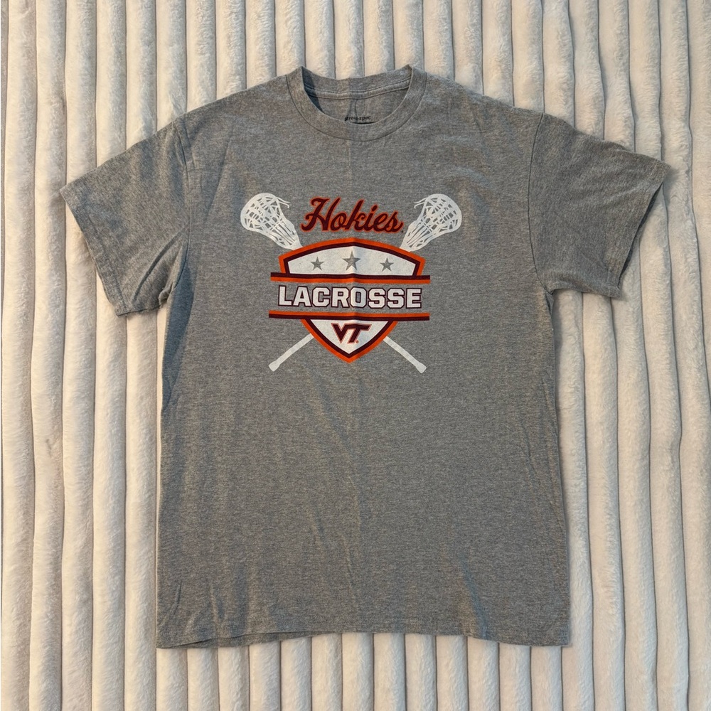 Gray Hokies Lacrosse T-Shirt